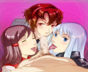 Rei Reiho, Nemissa, and Hitomi Tono Foursome Blowjob (Alpaca Rider) from katorsex jux 987 miho tono sleeping in front of the eyes