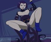 Raven and tentacles (Zebirdbath) [Teen Titans] from teen titans hentai parody tentacles
