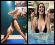 [Esha Gupta, Karishma Tanna] Hot yoga with Esha w/pronebone or Skinny dipping with Karishma w/tit-job. from esha gupta cannot
